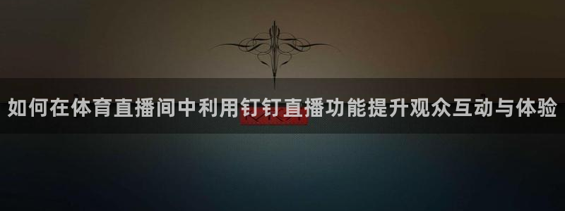 火凤足球直播免费观看全部：如何在体育直播间中利用钉钉直播功能提升观众互动与体验